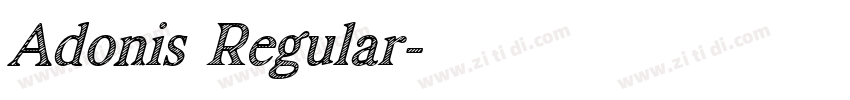 Adonis Regular字体转换 Adonis Regular字体转换